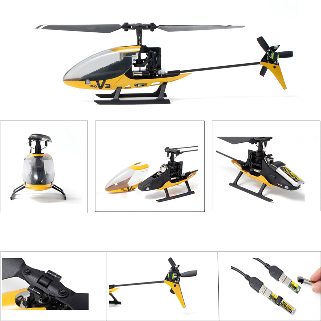 2.4G 5CH 6-Axis Gyroscope Mini RC Helicopter Aircraft Model-RTF - stirlingkit