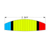 2.4G Para RC Glider Nylon Canopy Fabric Electric RC Stunt Paraglider Model RTF - stirlingkit