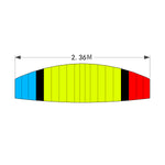 2.4G Para RC Glider Nylon Canopy Fabric Electric RC Stunt Paraglider Model RTF - stirlingkit