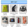 2.4G Para RC Glider Nylon Canopy Fabric Electric RC Stunt Paraglider Model RTF - stirlingkit