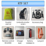 2.4G Para RC Glider Nylon Canopy Fabric Electric RC Stunt Paraglider Model RTF - stirlingkit