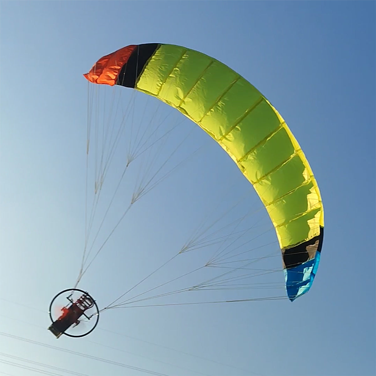 2.4G Para RC Glider Nylon Canopy Fabric Electric RC Stunt Paraglider Model RTF - stirlingkit