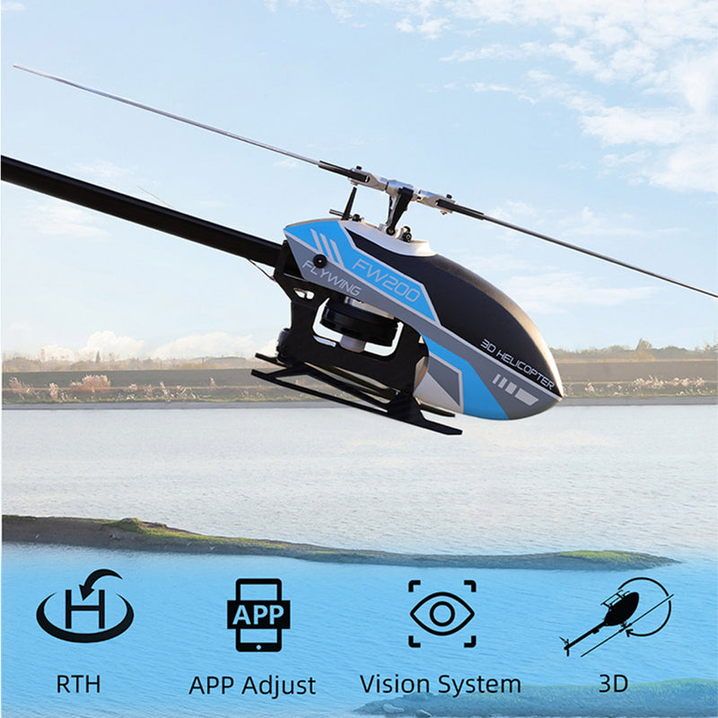 2.4G RC 6CH FW200 Aircraft Brushless Direct-driven 3D Aerobatic RC Helicopter Model- RTF version - stirlingkit