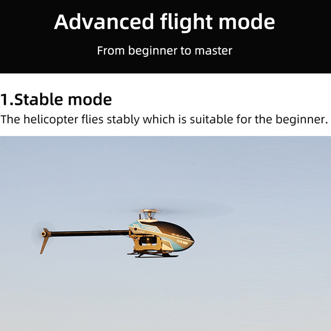 2.4G RC 6CH FW200 Aircraft Brushless Direct-driven 3D Aerobatic RC Helicopter Model- RTF version - stirlingkit