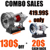 TECHING 1/12 Scale Dual Spool Cutaway Turbofan Engine Model Kits Build your Own Jet Engine Kit That Runs 300+pcs DM121