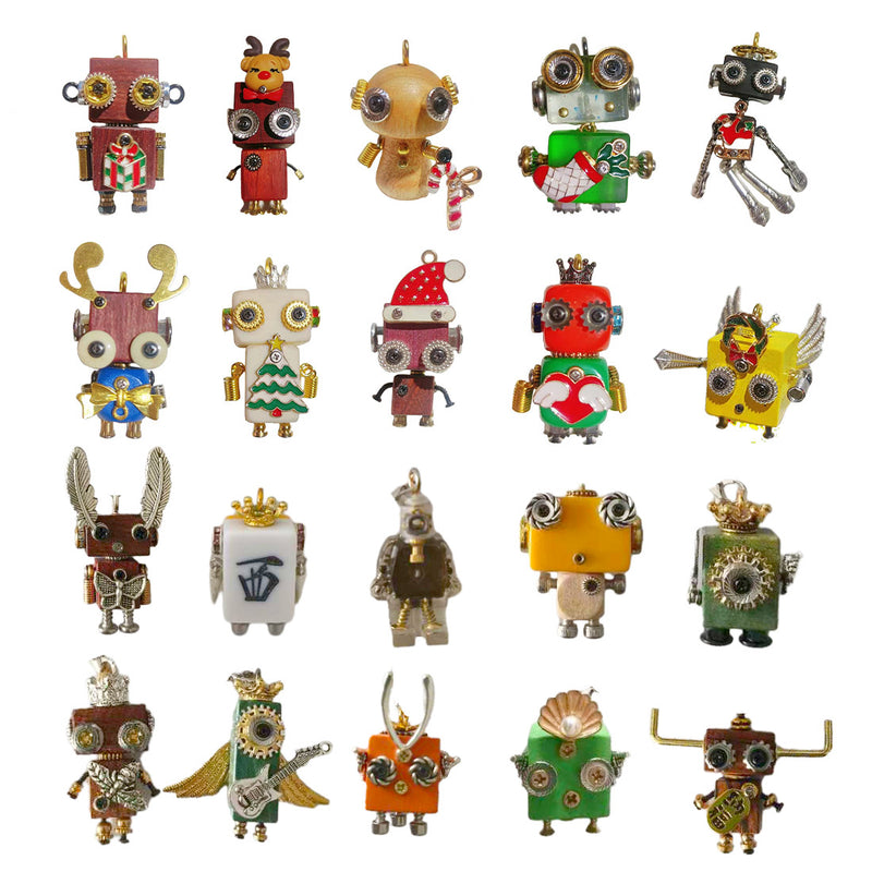 2023 Christmas Advent Calendar DIY Steampunk Wooden Robot Kits Blind Box - stirlingkit