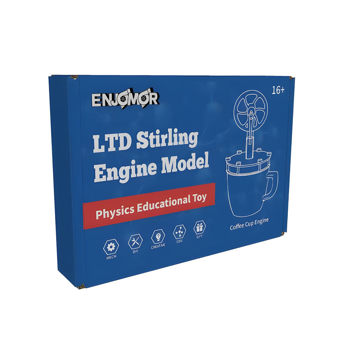 Low Temperature Stirling Engine Kit Motor Steam Heat Education Model Toy DIY Magnetic Connection Type - stirlingkit