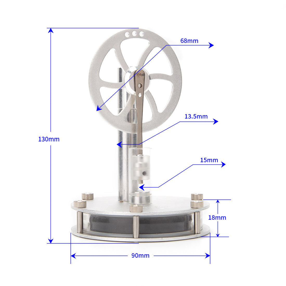 Low Temperature Stirling Engine Kit Motor Steam Heat Education Model Toy DIY Magnetic Connection Type - stirlingkit