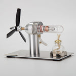 Single Cylinder Sterling Engine Model with 3-Blade Fan Science Experiment Stem Toy