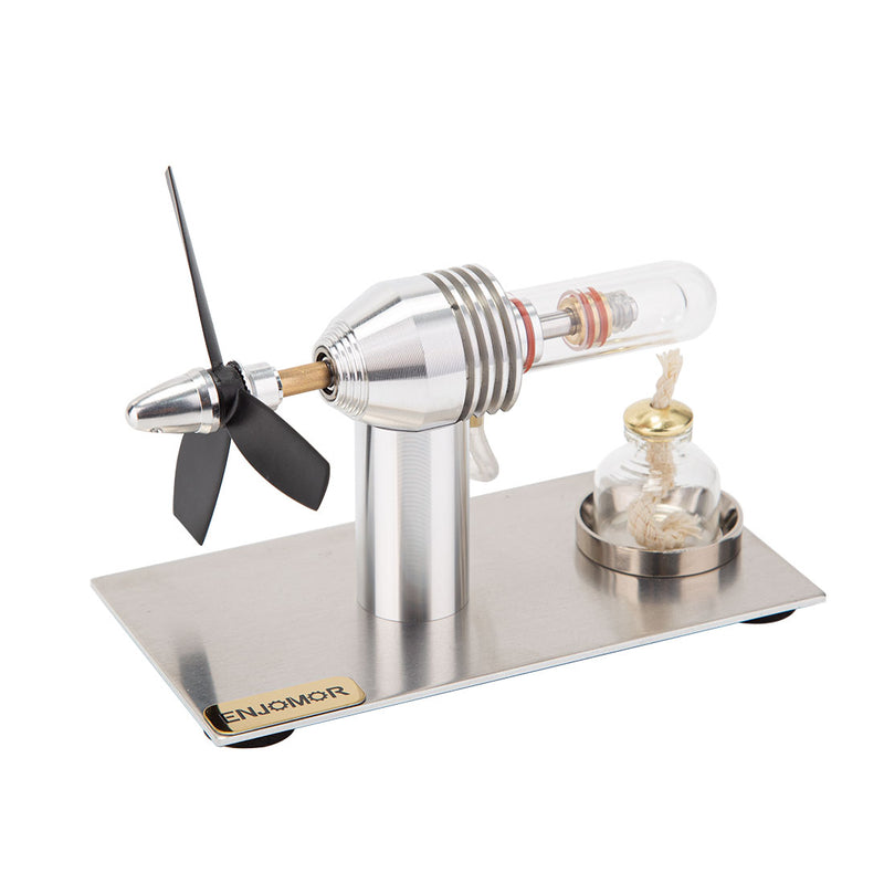 Single Cylinder Sterling Engine Model with 3-Blade Fan Science Experiment Stem Toy