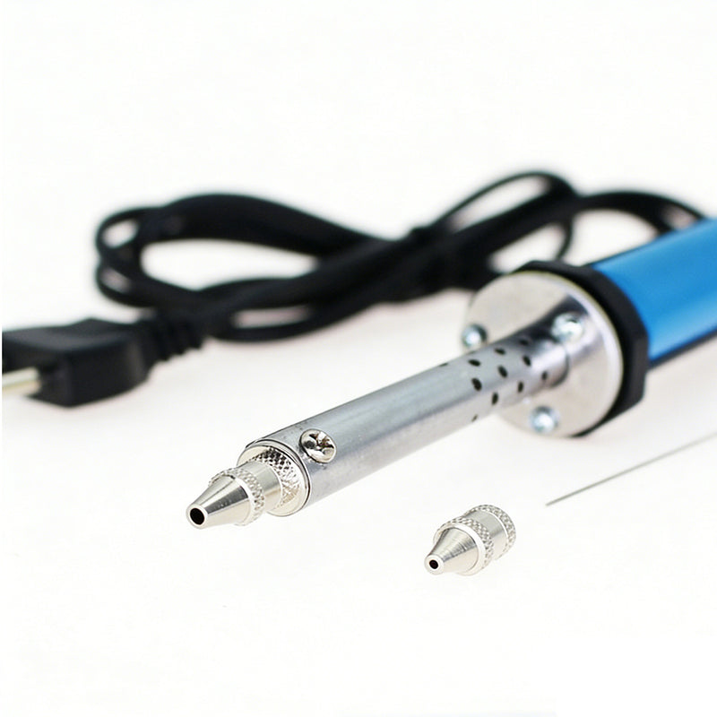 30W Precision Solder Sucker for Circuit Sculpture & DIY Electronics – Rapid Heat, Anti-Clog, Dual Nozzles for PCB Work - stirlingkit