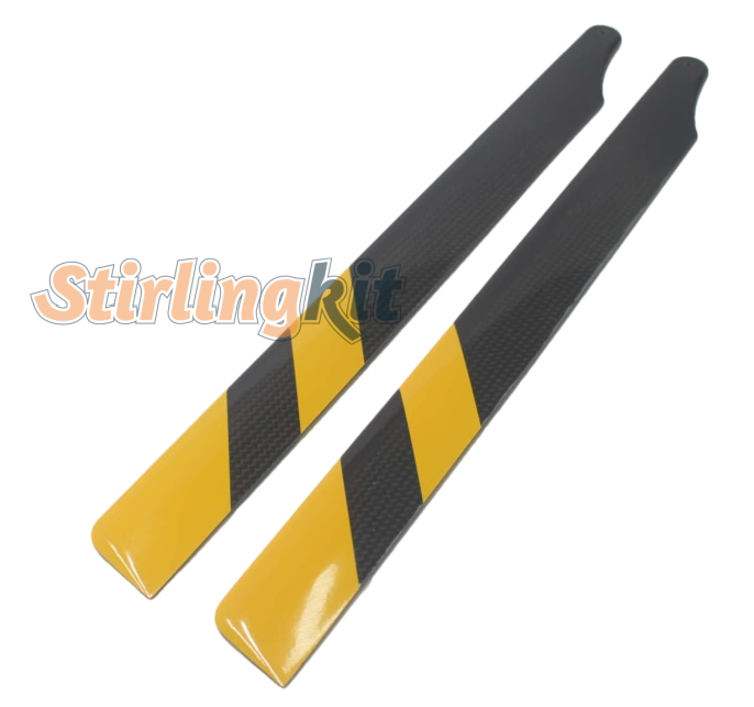 360MM / 325MM Carbon Fiber Blades for FLISHRC FL500 Large Scale RC Helicopter Model - stirlingkit