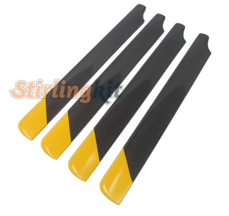 360MM / 325MM Carbon Fiber Blades for FLISHRC FL500 Large Scale RC Helicopter Model - stirlingkit