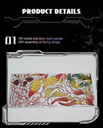 3D Metal Mechanical Kinetic Butterfly Assembly Model Building Kit with Transmission - stirlingkit