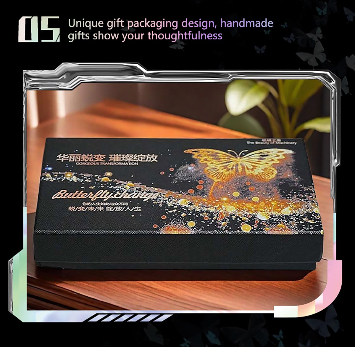 3D Metal Mechanical Kinetic Butterfly Assembly Model Building Kit with Transmission - stirlingkit