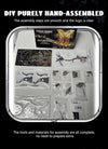 3D Metal Mechanical Kinetic Butterfly Assembly Model Building Kit with Transmission - stirlingkit
