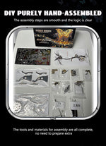 3D Metal Mechanical Kinetic Butterfly Assembly Model Building Kit with Transmission - stirlingkit