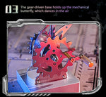 3D Metal Mechanical Kinetic Butterfly Assembly Model Building Kit with Transmission - stirlingkit