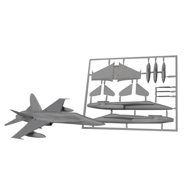 3D Printed F-18 Military Fighter Jet Model Kit Card - stirlingkit