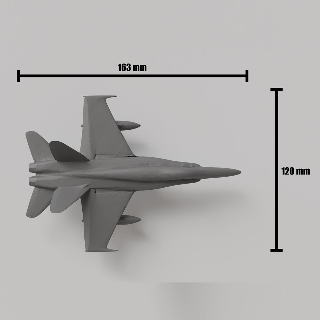 3D Printed F-18 Military Fighter Jet Model Kit Card - stirlingkit