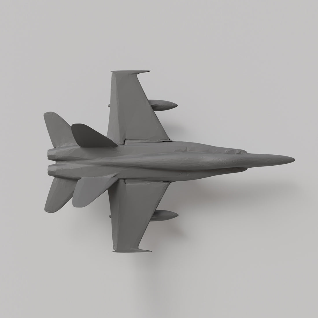 3D Printed F-18 Military Fighter Jet Model Kit Card - stirlingkit