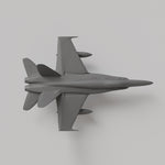 3D Printed F-18 Military Fighter Jet Model Kit Card - stirlingkit
