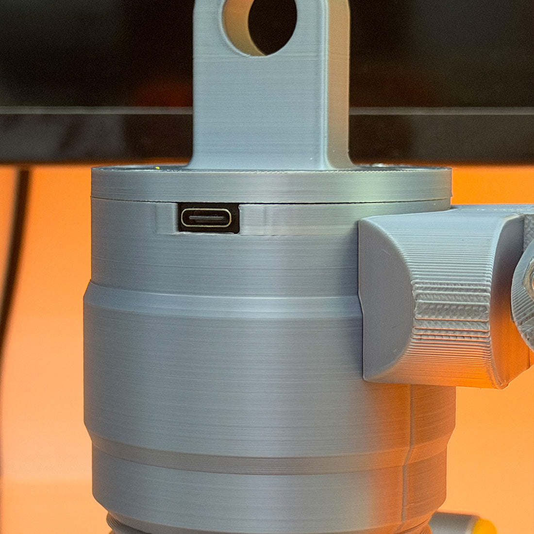 3D Printed Glowing Coilover Desk Lamp - Elastic Suspension Table Decor - stirlingkit