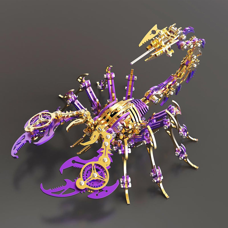 3D Metal Puzzle Scorpion DIY Model Kit Detachable 3D Jigsaw Puzzles - stirlingkit