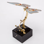 3D Steampunk Kinetic Butterfly Metal Art Sculpture Kits Automata Music Box - stirlingkit