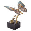 3D Steampunk Kinetic Butterfly Metal Art Sculpture Kits Automata Music Box - stirlingkit