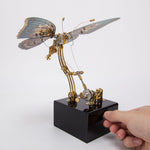 3D Steampunk Kinetic Butterfly Metal Art Sculpture Kits Automata Music Box - stirlingkit