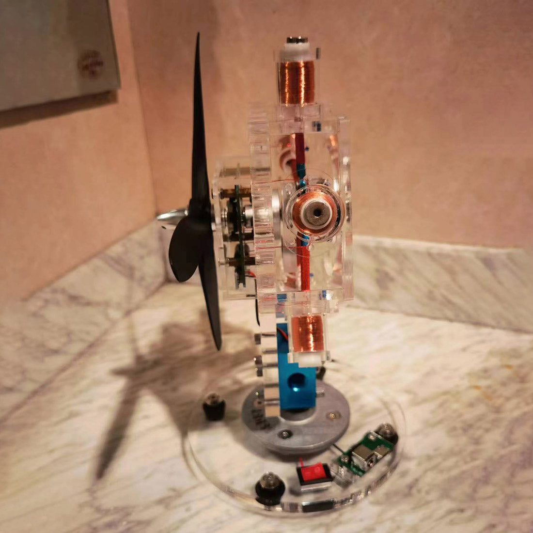 5 Cylinder Electromagnetic Radial Solenoid Engine Model - stirlingkit
