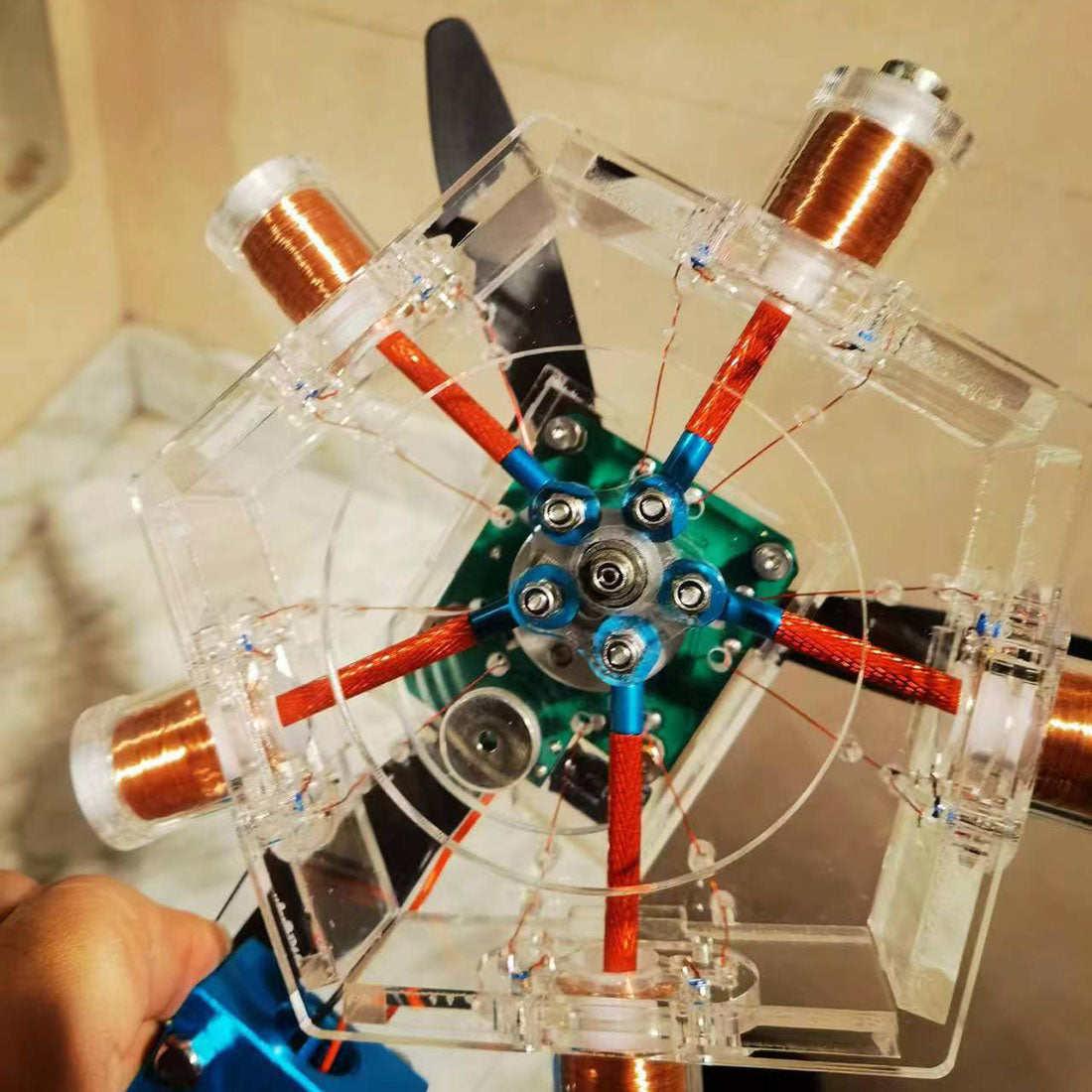 5 Cylinder Electromagnetic Radial Solenoid Engine Model - stirlingkit