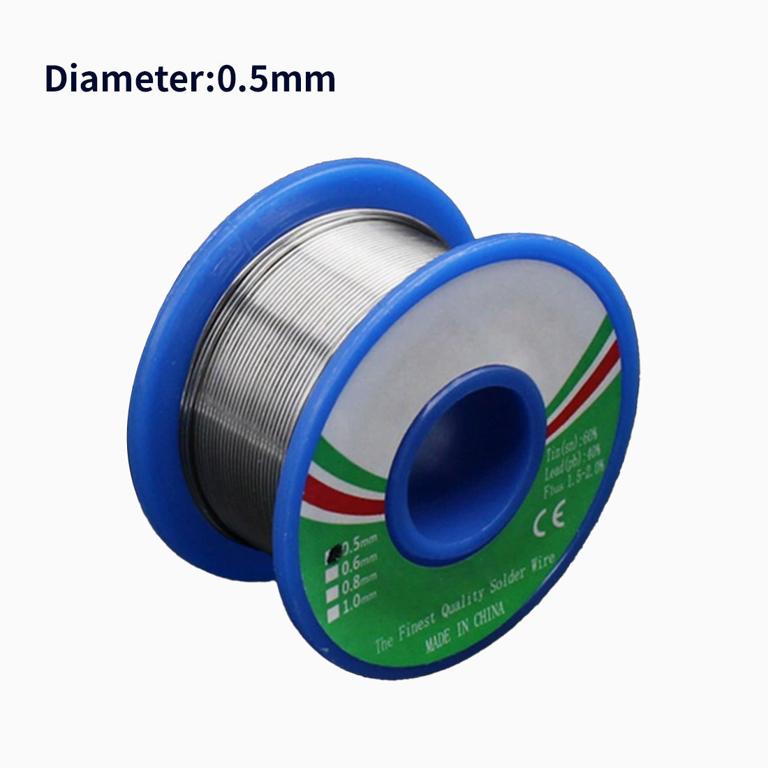 50g High-Quality Solder Wire – 0.5mm / 0.6mm / 0.8mm – Precision DIY Electronics & Circuit Sculpture - stirlingkit