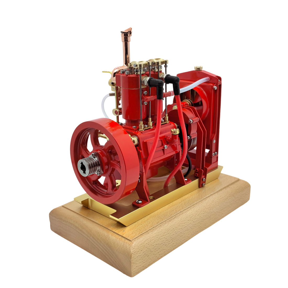 H74 5cc 4-Stroke 2-Cylinder Water Cooled Gasoline Internal Combustion Engine Model - stirlingkit
