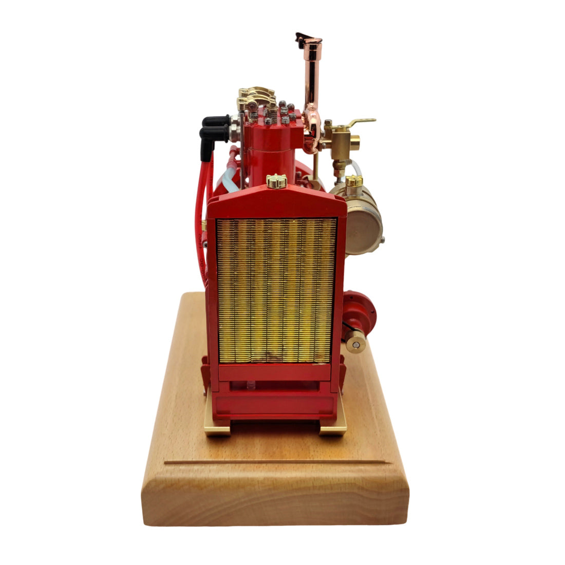 H74 5cc 4-Stroke 2-Cylinder Water Cooled Gasoline Internal Combustion Engine Model - stirlingkit