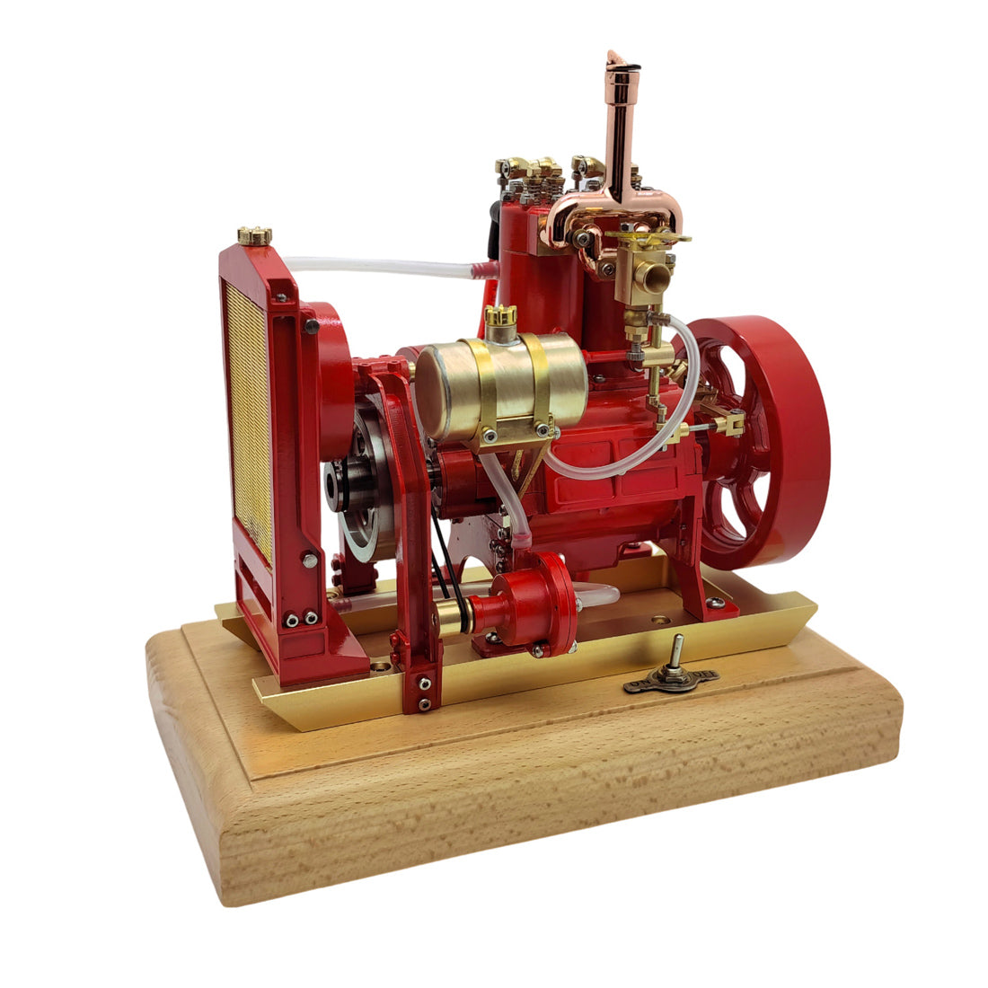 H74 5cc 4-Stroke 2-Cylinder Water Cooled Gasoline Internal Combustion Engine Model - stirlingkit