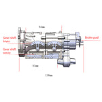 6-Speed Transmission with High/Low Range for CISON V8 Engine Model Kits