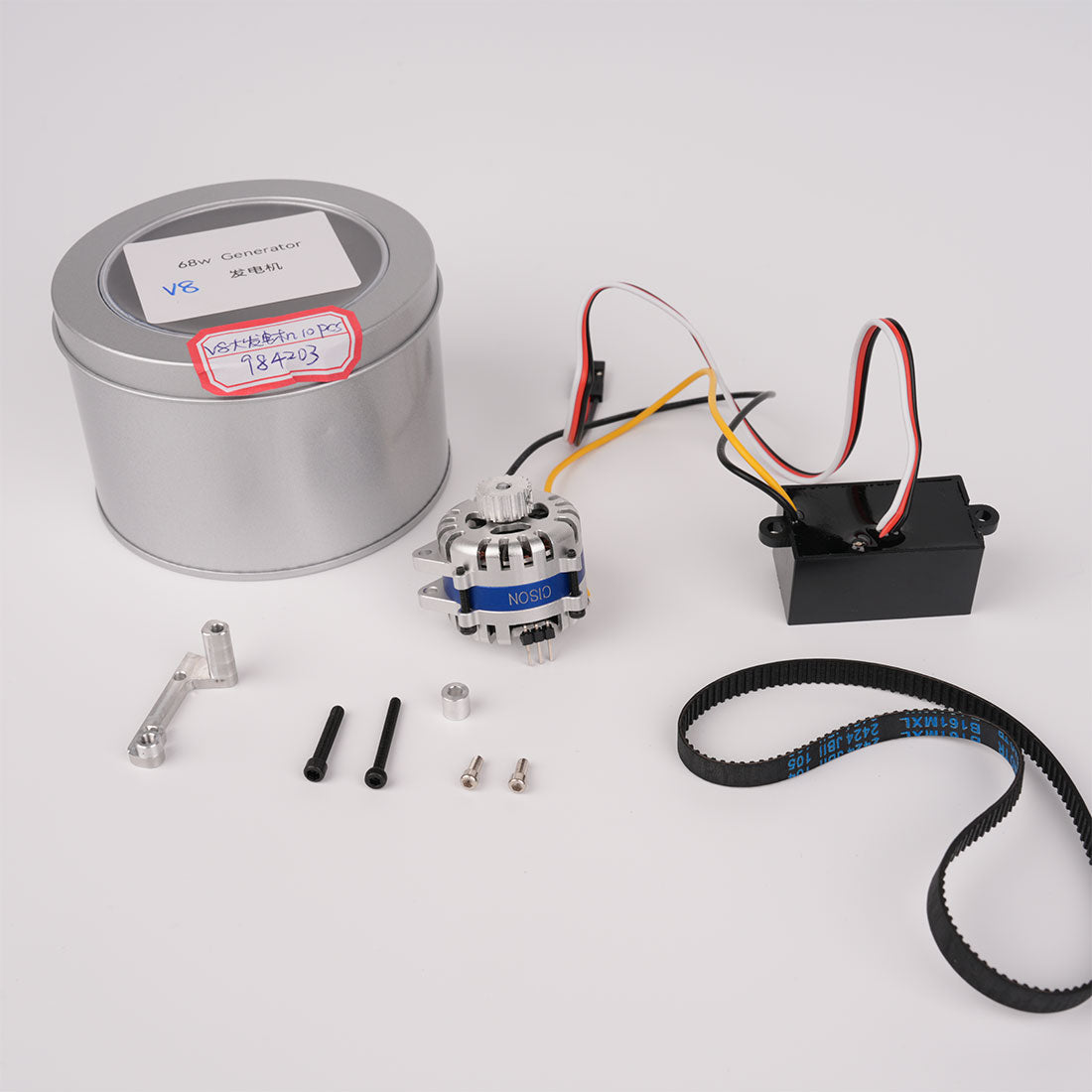 68W High-Power Micro Generator Alternator Kit for CISON V8 Engine - stirlingkit