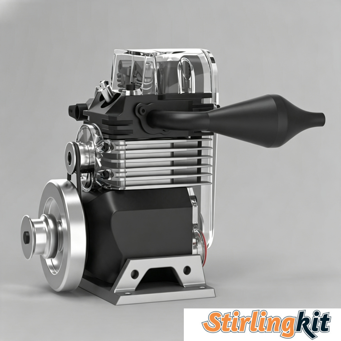 6cc See-Through Single Cylinder SOHC Engine Model Kits STEM Toy - stirlingkit