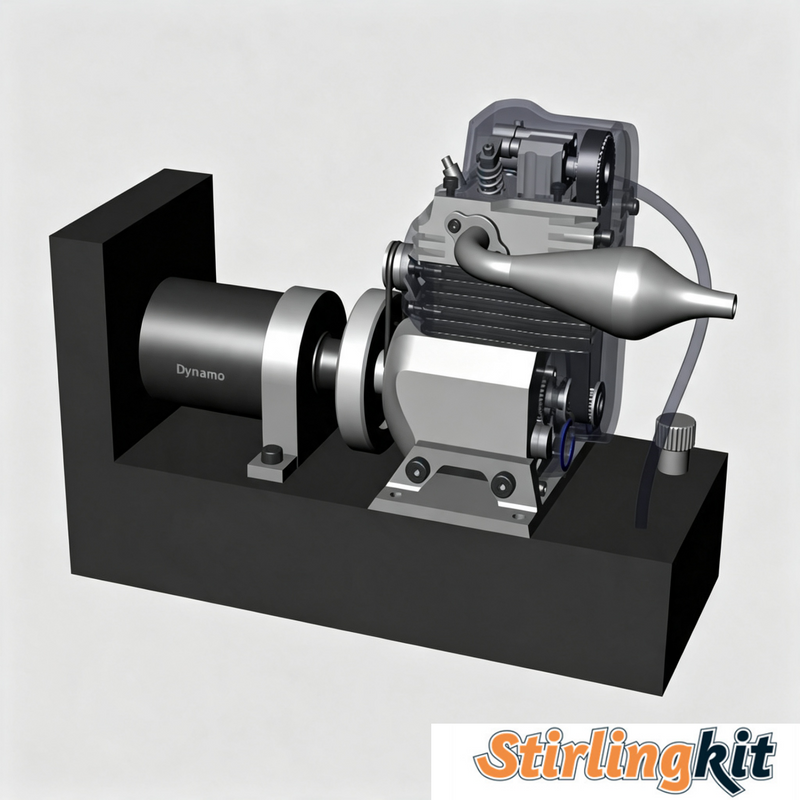 6cc See-Through Single Cylinder SOHC Engine Model Kits STEM Toy - stirlingkit