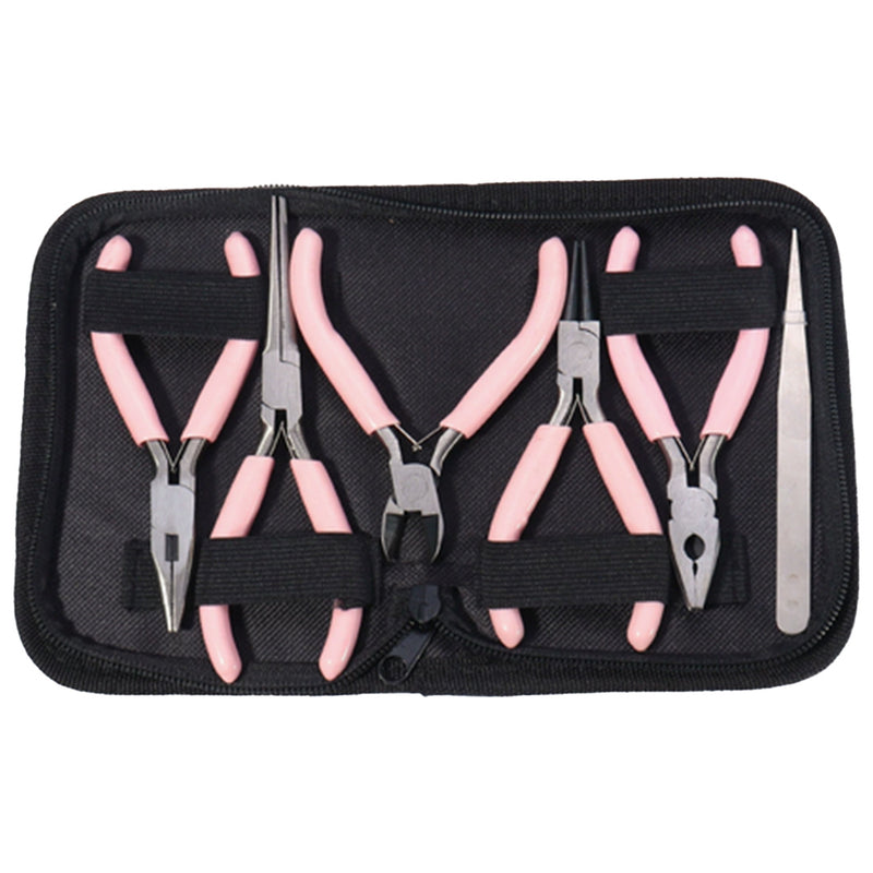 6pcs Precision Mini Pliers Kit – Needle Nose, Wire Cutters & Tweezers for Electronics & Engine Model Hobby - stirlingkit
