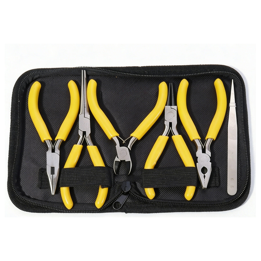 6pcs Precision Mini Pliers Kit – Needle Nose, Wire Cutters & Tweezers for Electronics & Engine Model Hobby - stirlingkit