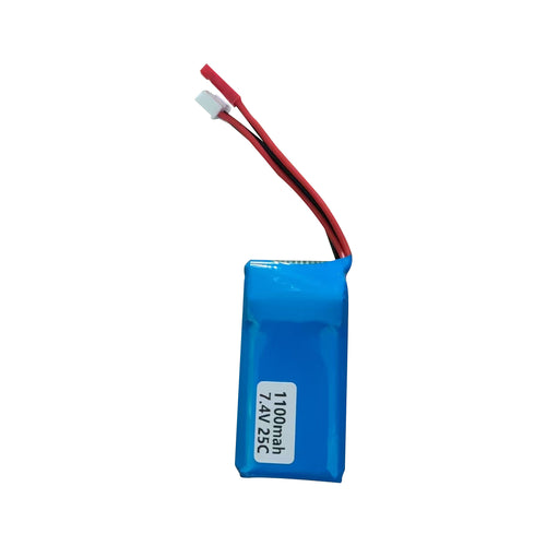 7.4V 25C 1100mAh Battery for 100cm Wingspan Gliders - stirlingkit