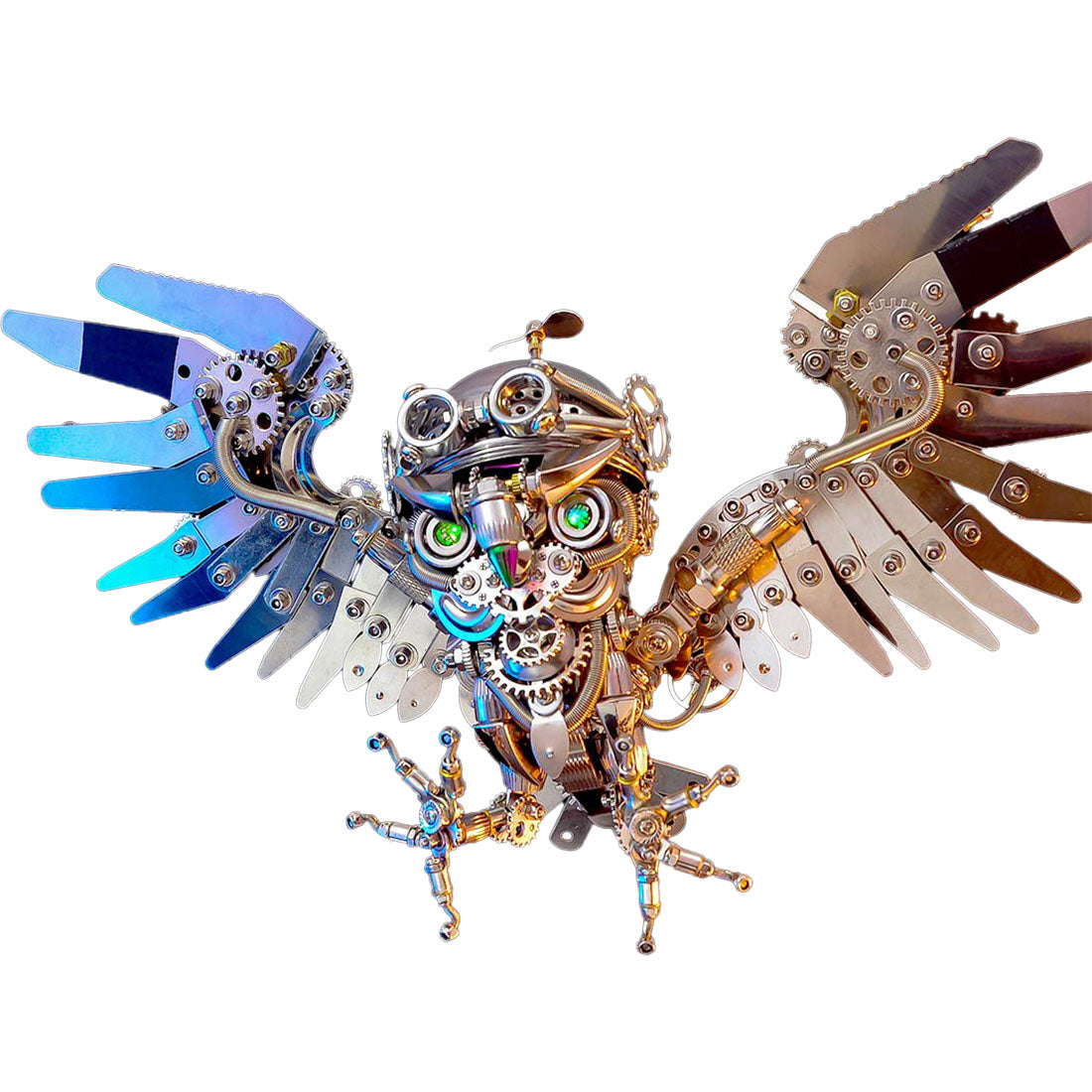 700+PCS Steampunk Owl DIY Assembly Model Building Kits - stirlingkit