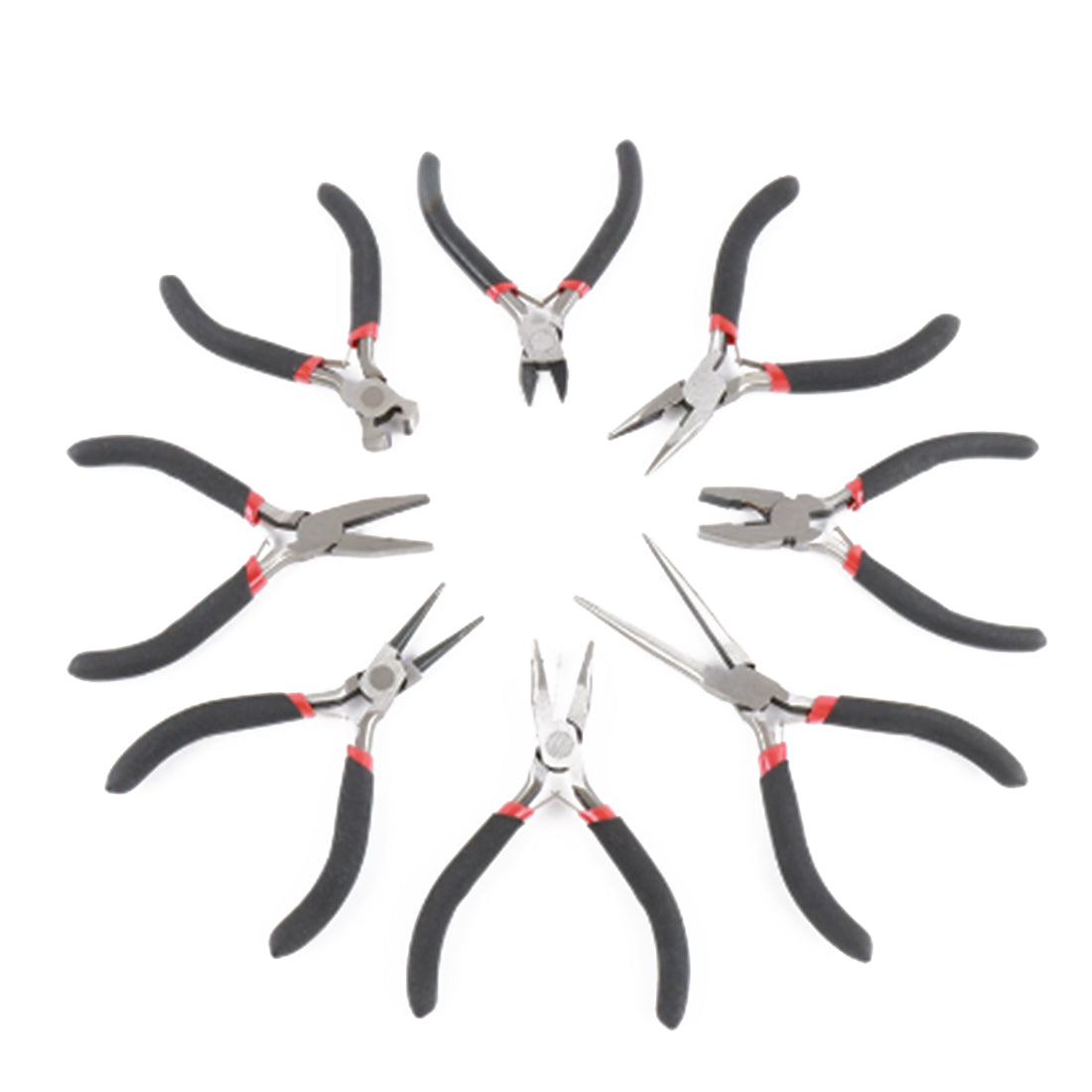 8-Piece Precision Assembly Pliers Set – Engine Model & Circuit Sculpture Tool Kit - stirlingkit