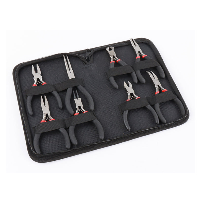 8-Piece Precision Assembly Pliers Set – Engine Model & Circuit Sculpture Tool Kit - stirlingkit