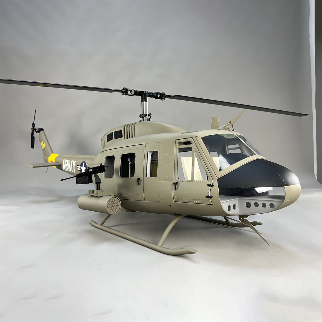 800 Size Huey UH-1D Large Scale RC Helicopter with H1 PRO Flight Controller - stirlingkit