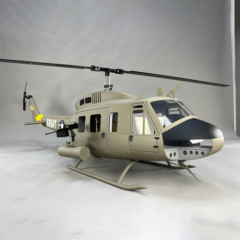 800 Size Huey UH-1D Large Scale RC Helicopter with H1 PRO Flight Controller - stirlingkit