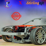 8th Scale Supra RC Sports Car for Semto 2 Cylinder Engine Model Project Officially Authorized by Scale Addiction - stirlingkit